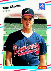 1988 Fleer Baseball Cards      539     Tom Glavine RC